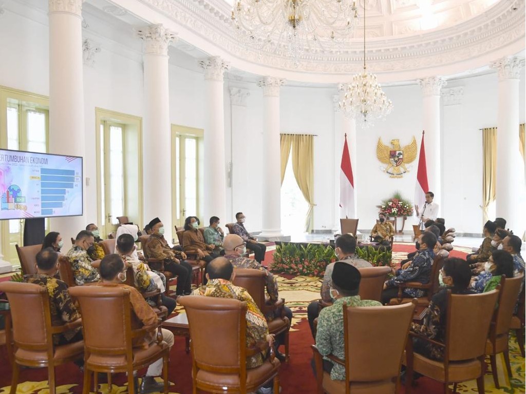 Pertemuan relawan Jokowi di Istana Bogor