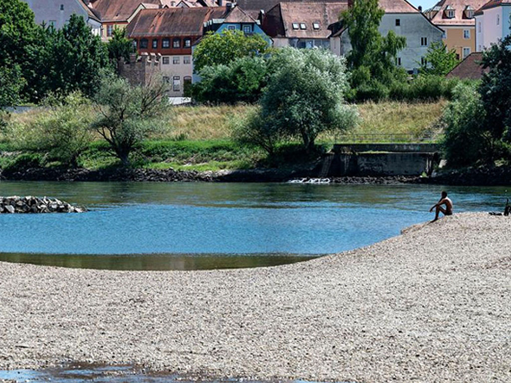 Sungai Donau di jerman mengering