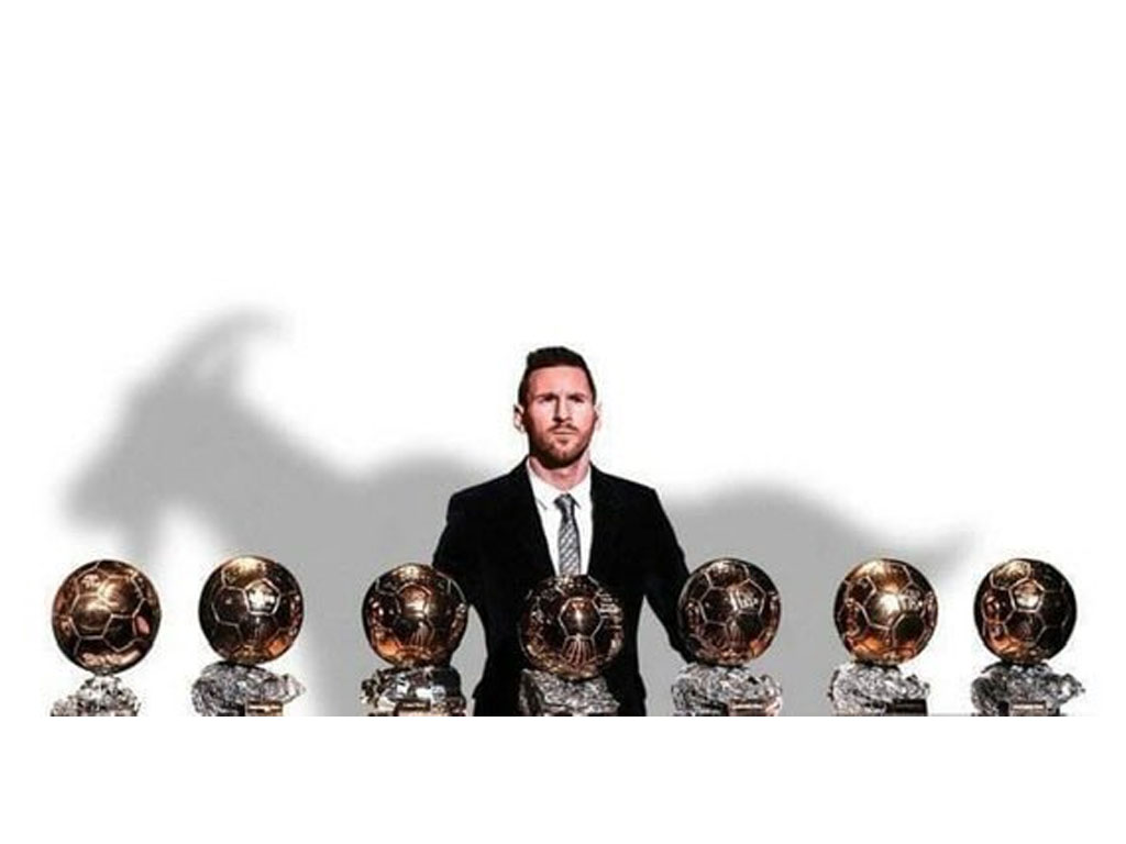 lionel messi dengan 7 ballon d or