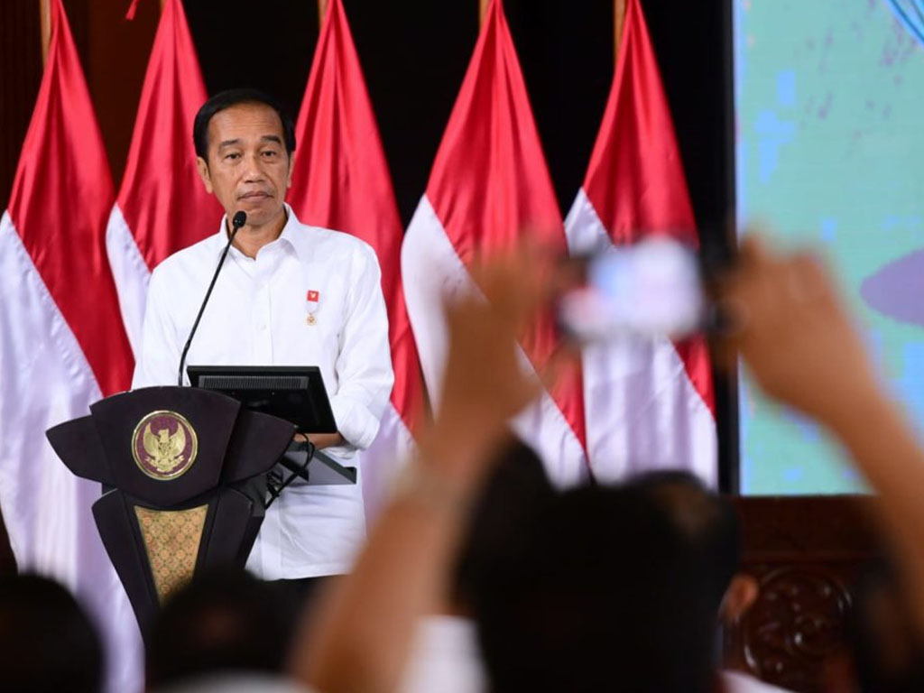 jokowi di acara kadin di tmii