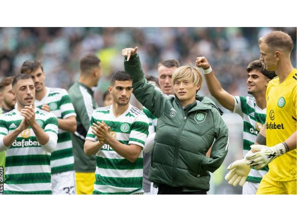 Pemain Celtic Kyogo Furuhashi