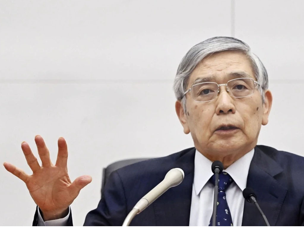 Gubernur Bank of Japan Haruhiko Kuroda