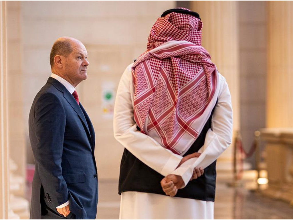 Kanselir Jerman Olaf Scholz di KTT G-20 di Riyadh