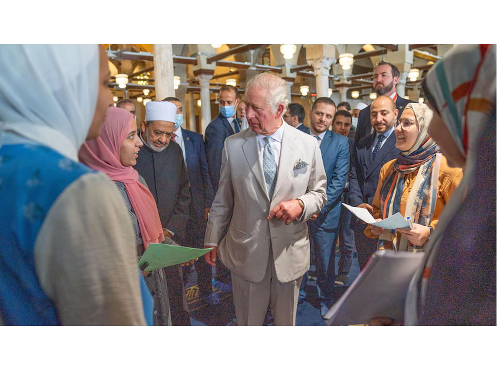 Pangeran Charles kunjungi Masjid Al-Azhar di Kairo 2021
