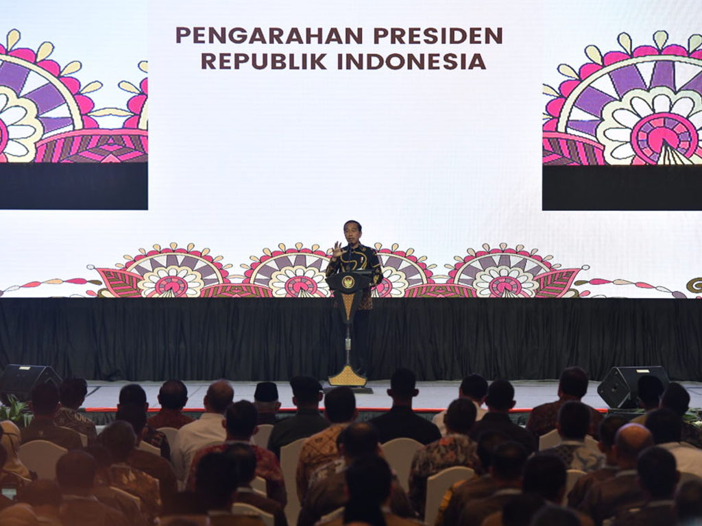 jokowi sampakan pengarahan di jcc