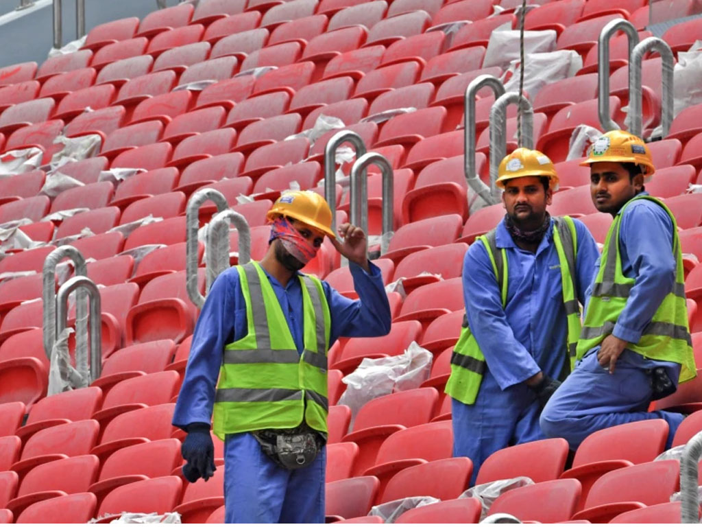 pekerja konstruksi di qatar