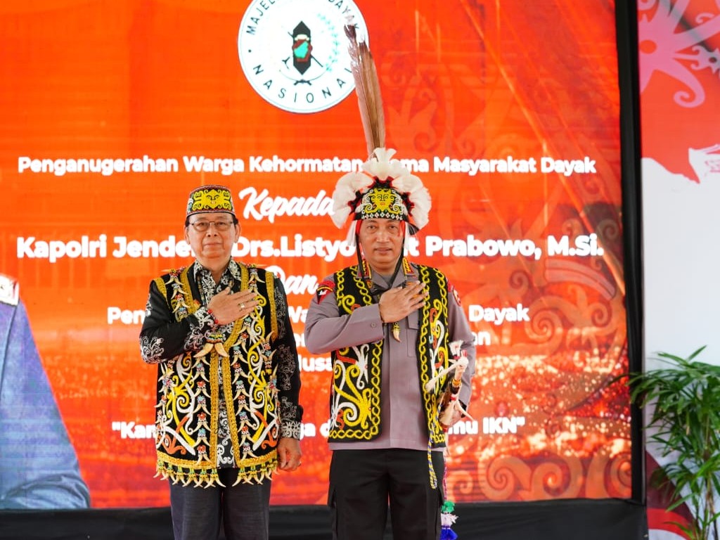 Polri dan Majelis Adat Dayak Nasional Sinergi Komitmen Kawal Pembangunan IKN