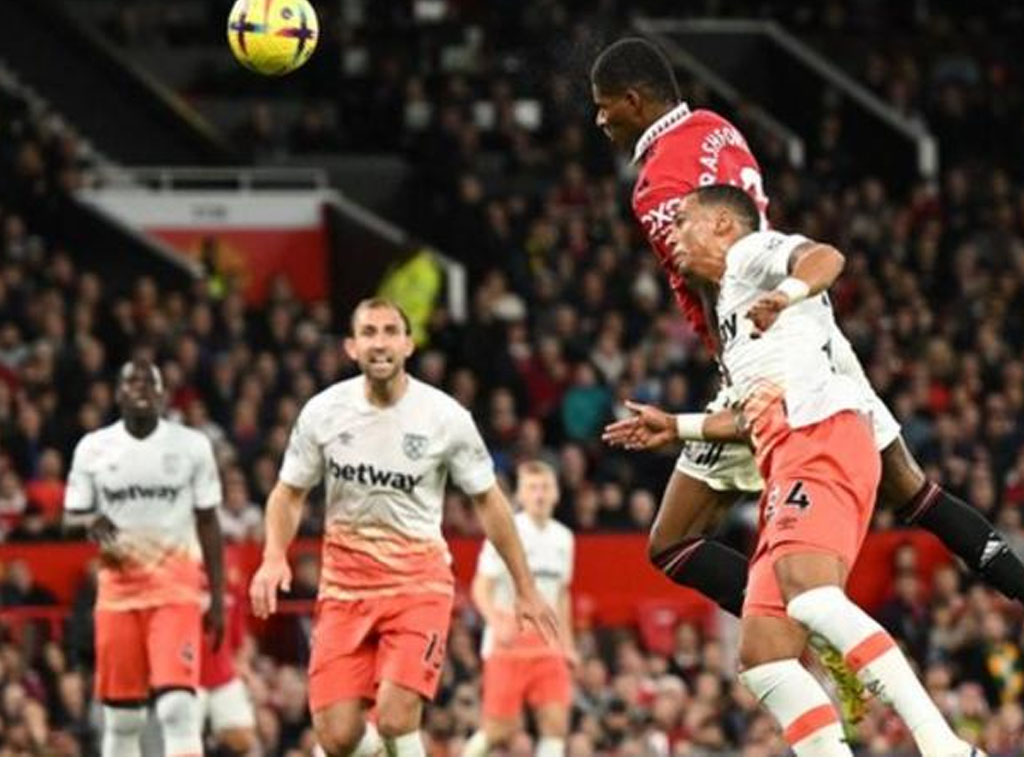 Marcus Rashford ceak gol untuk united