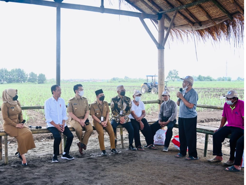 jokowi dialog dng petani tebu di mojokerto