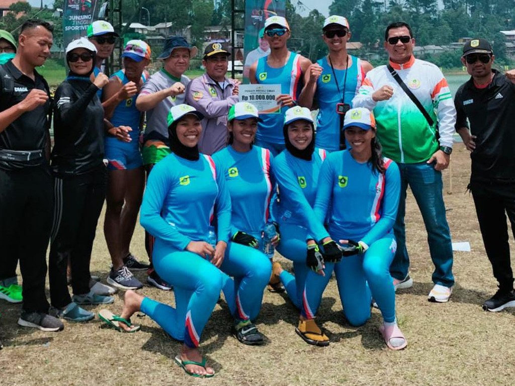 Cabor Dayung Perkasa Di Situ Cileunca, Borong Medali Untuk Kabupaten Bogor