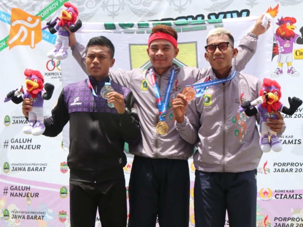 Kompak, Dua Atlet Atletik Kabupaten Bogor Sabet Dua Medali Emas Sekaligus