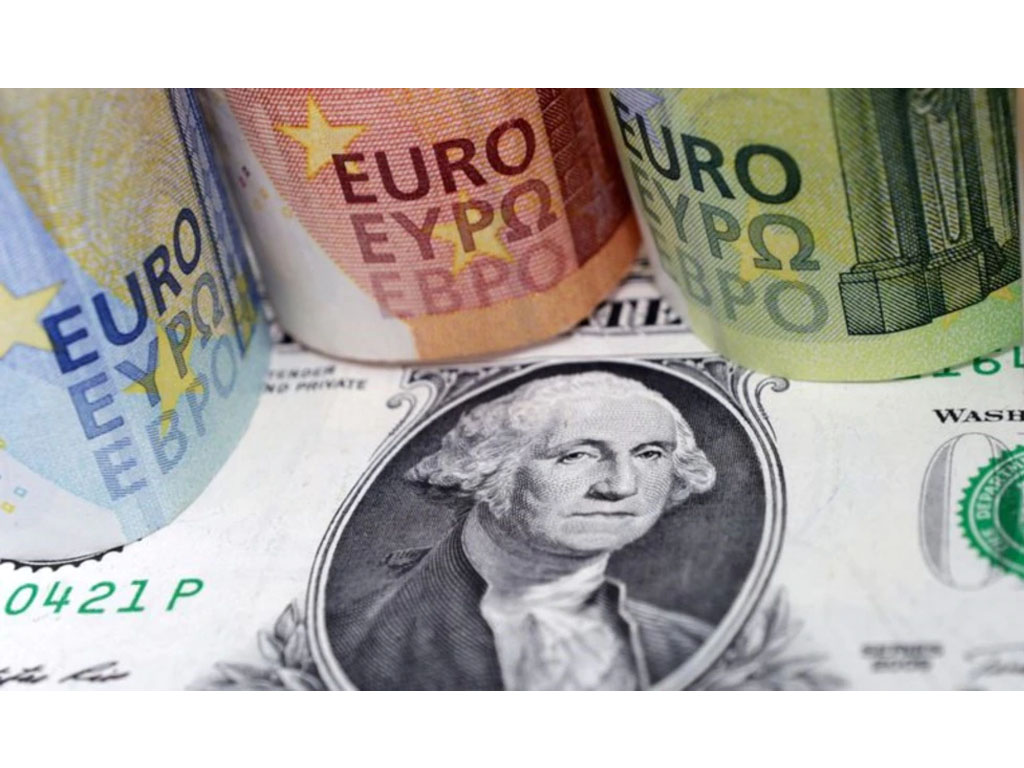 uang kertas dolar as dan euro