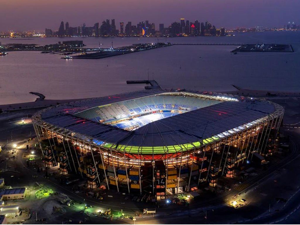 salah satu stadion di qatar