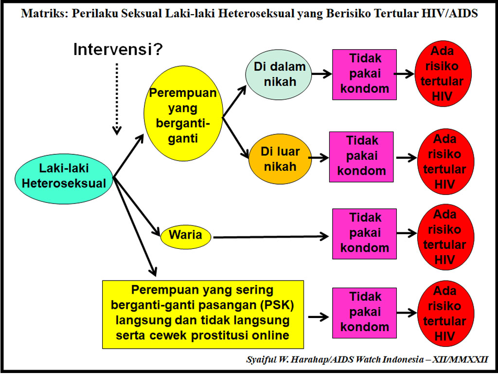 Matriks Perilaku Seksual Laki-laki Heteroseksual yang Berisiko Tertular HIV AIDS