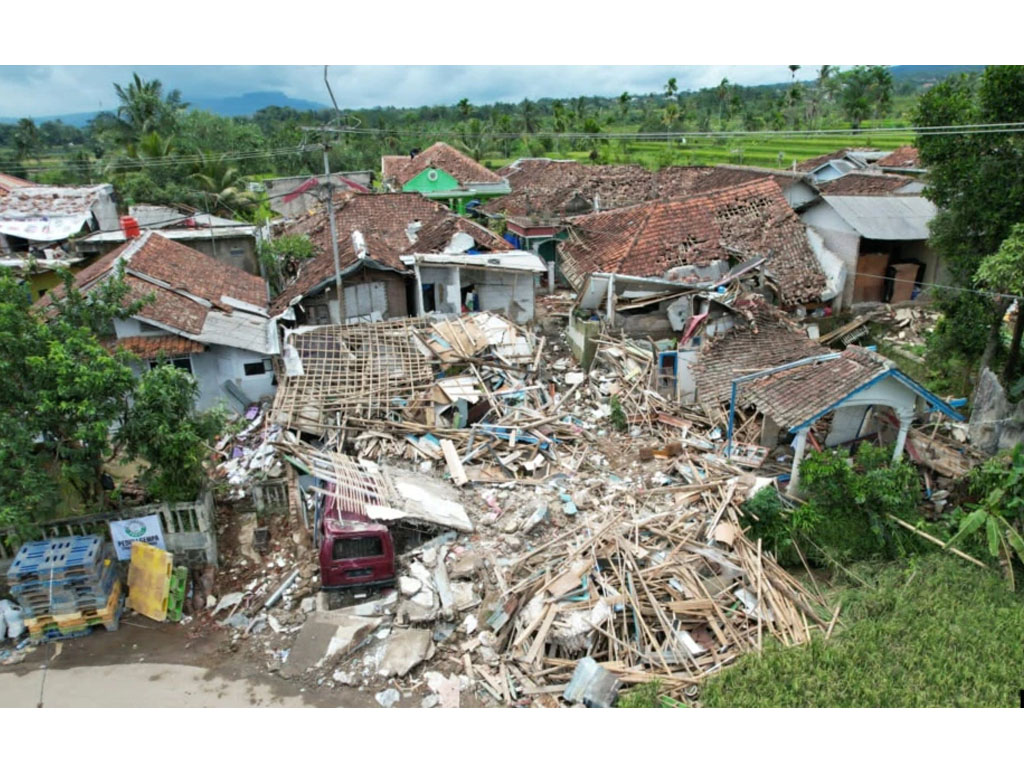 kerusakan gempa cianjur