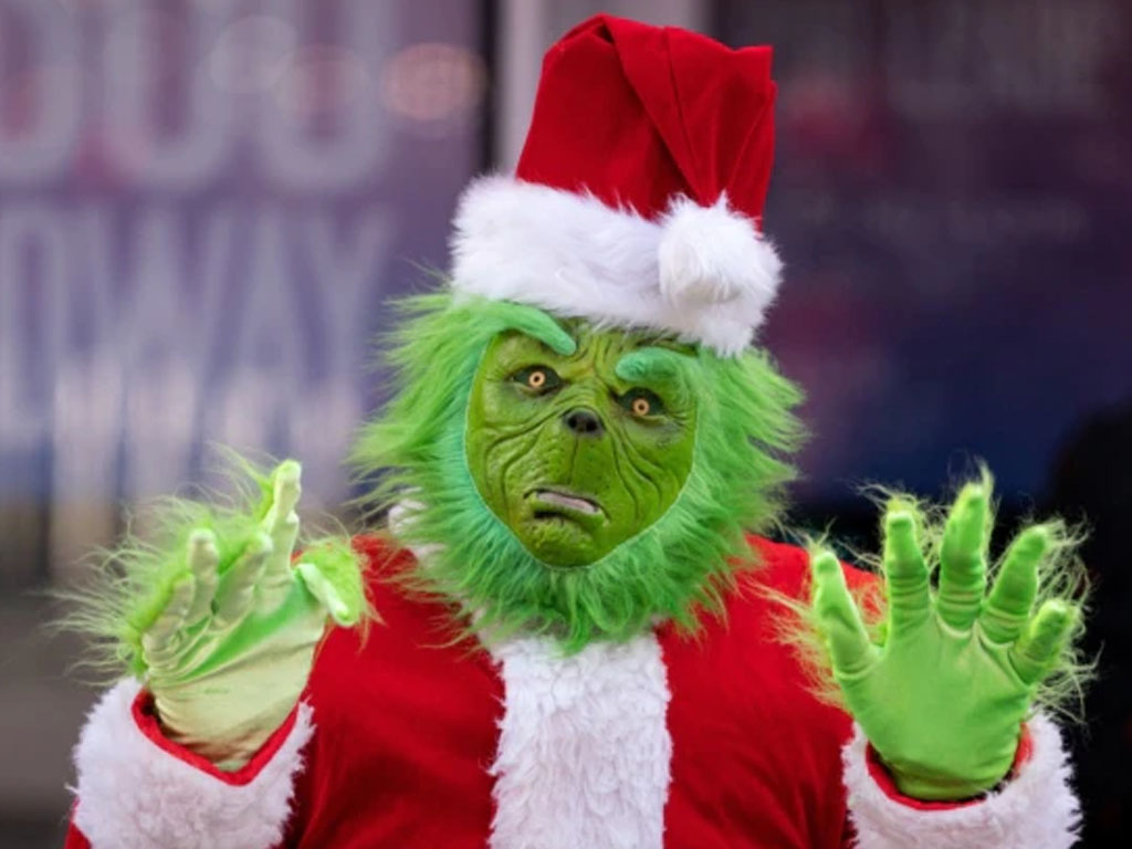 kostum Grinch di Times Square