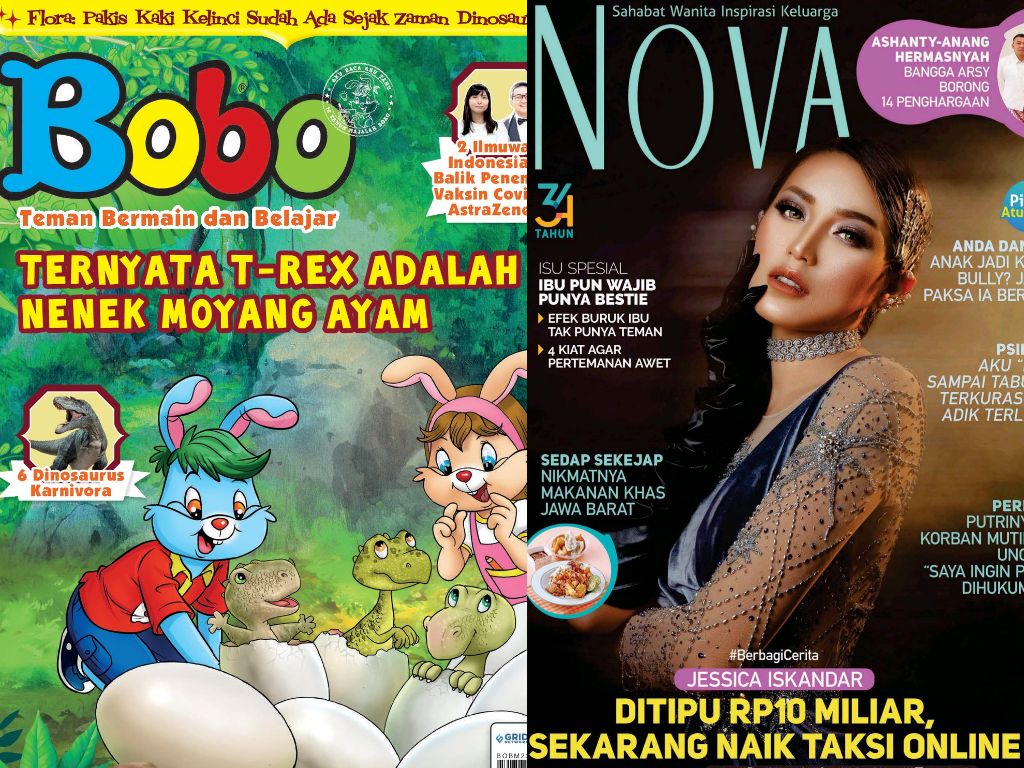 Majalah Bobo dan Tabloid Nova