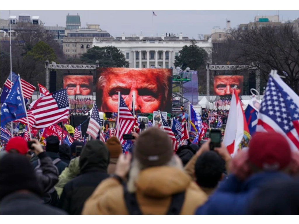 aksi pendukung trump di capitol