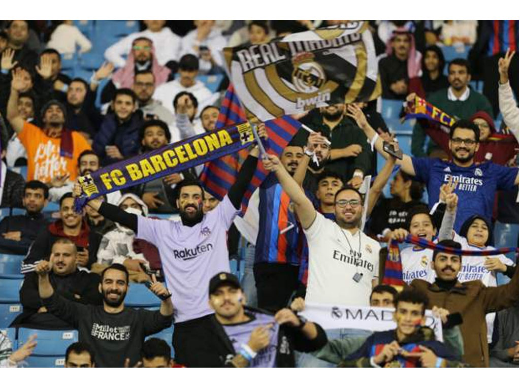 pendukung barca di el clasico riyadh