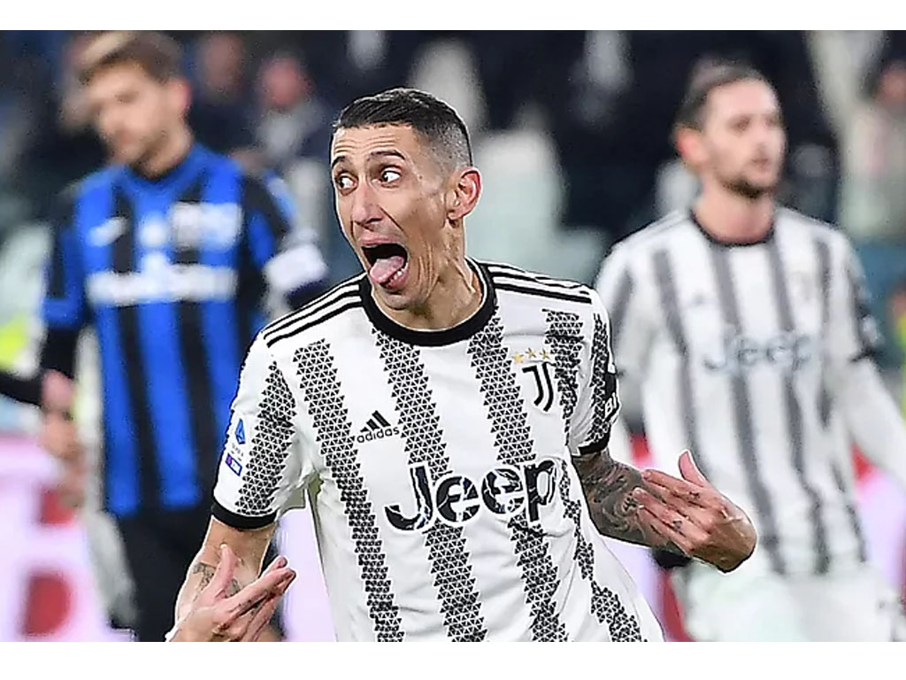 di maria rayakan gol juve