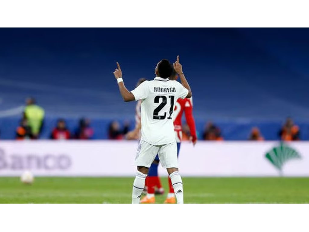 rodrygo rayakan gol