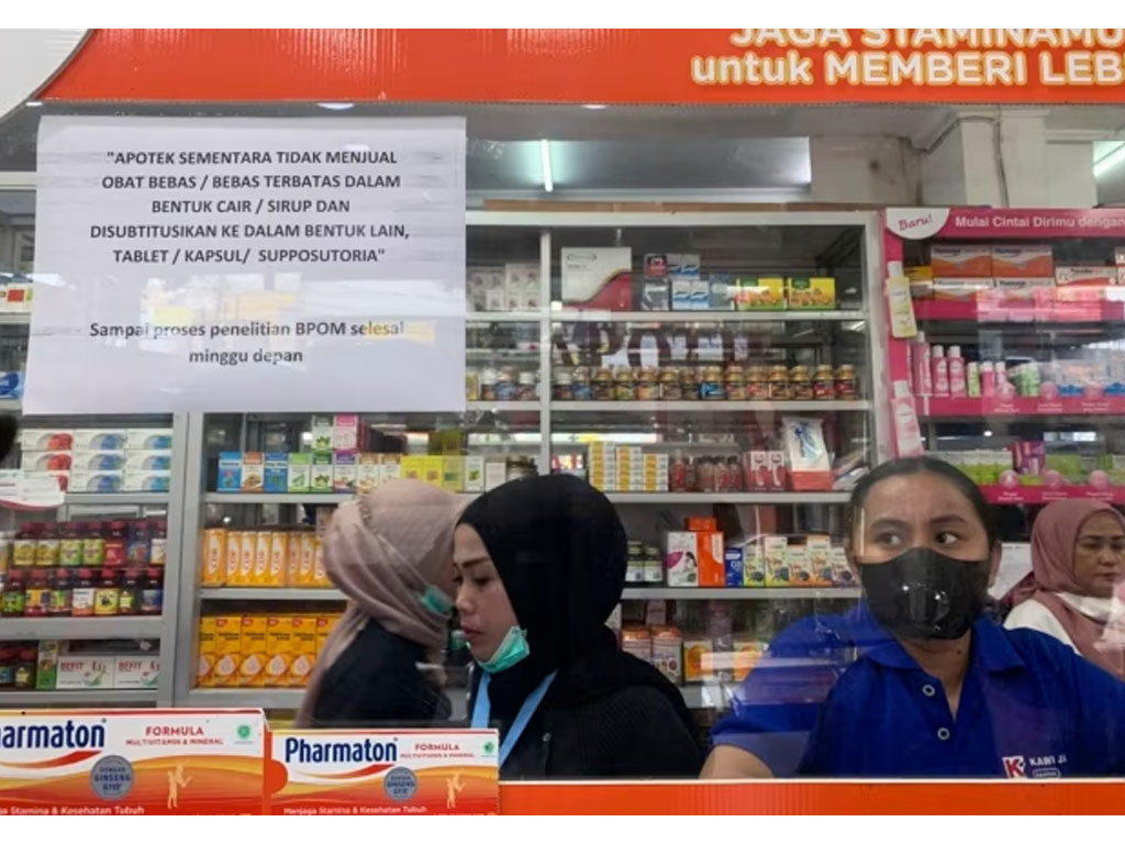 pengumuman larangan penjualan obat sirop di apotek di jakarta