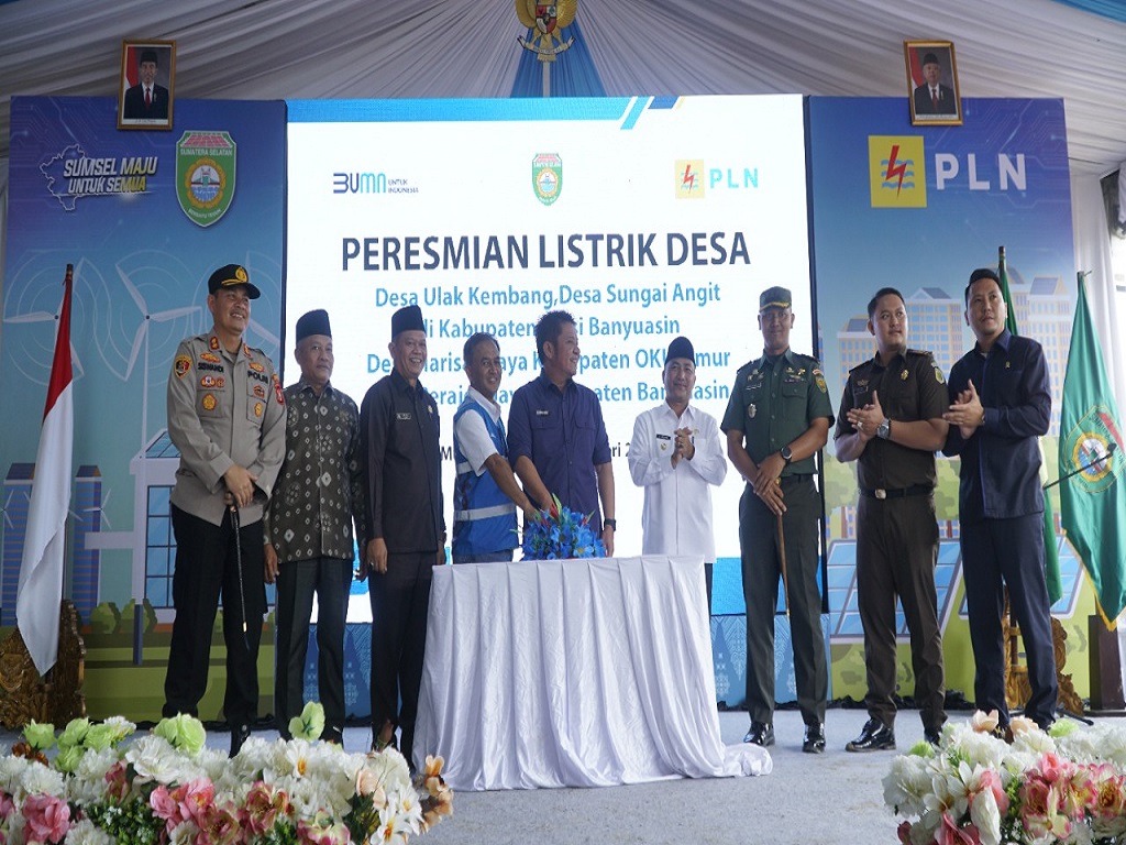 Dua Ribu Warga di 4 Desa Sumsel Kini Bisa Nikmati Terang 24 Jam Berkat Listrik Murah PLN