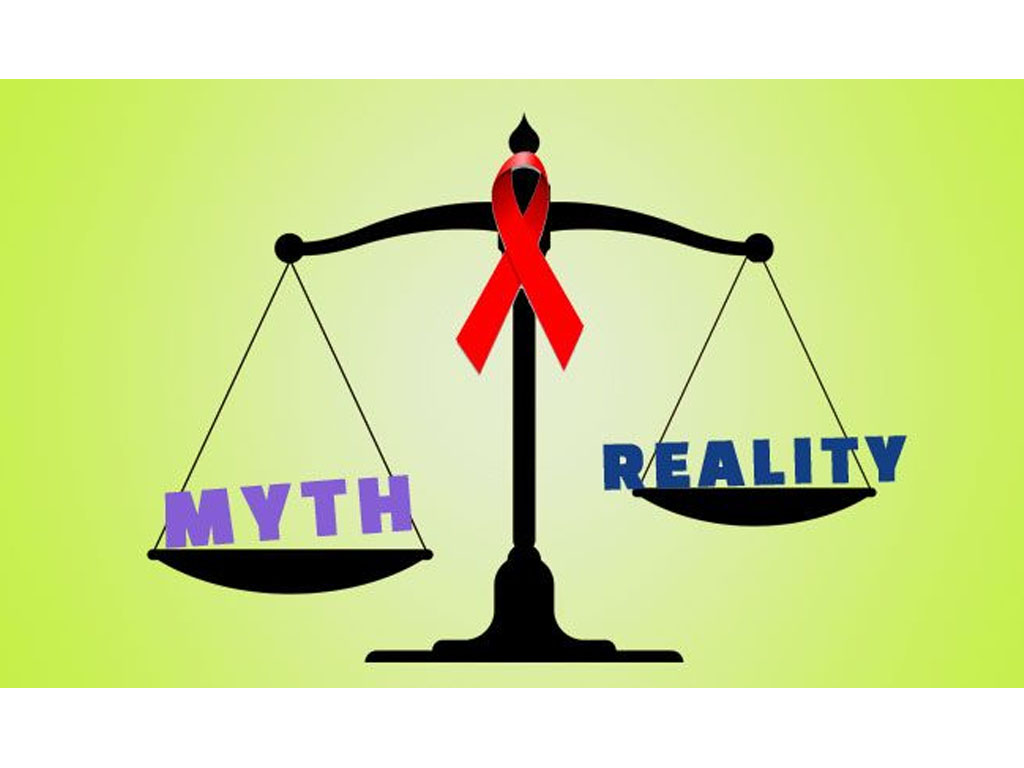 ilustrasi mitos dalam berita AIDS