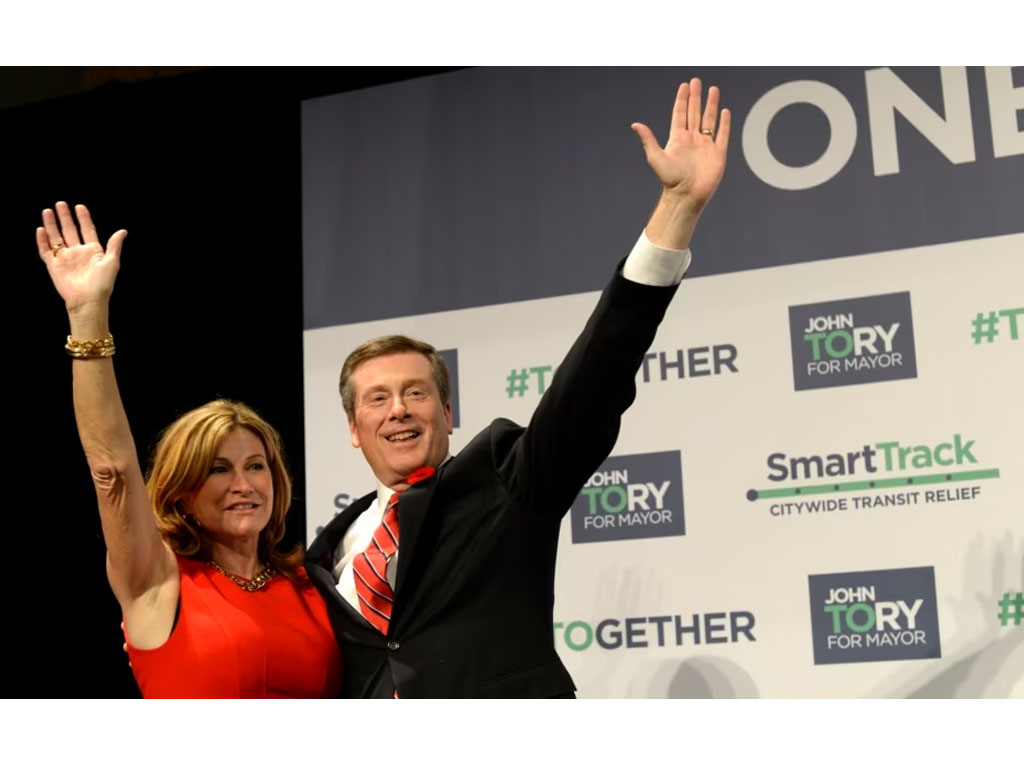 John Tory dan istrinya