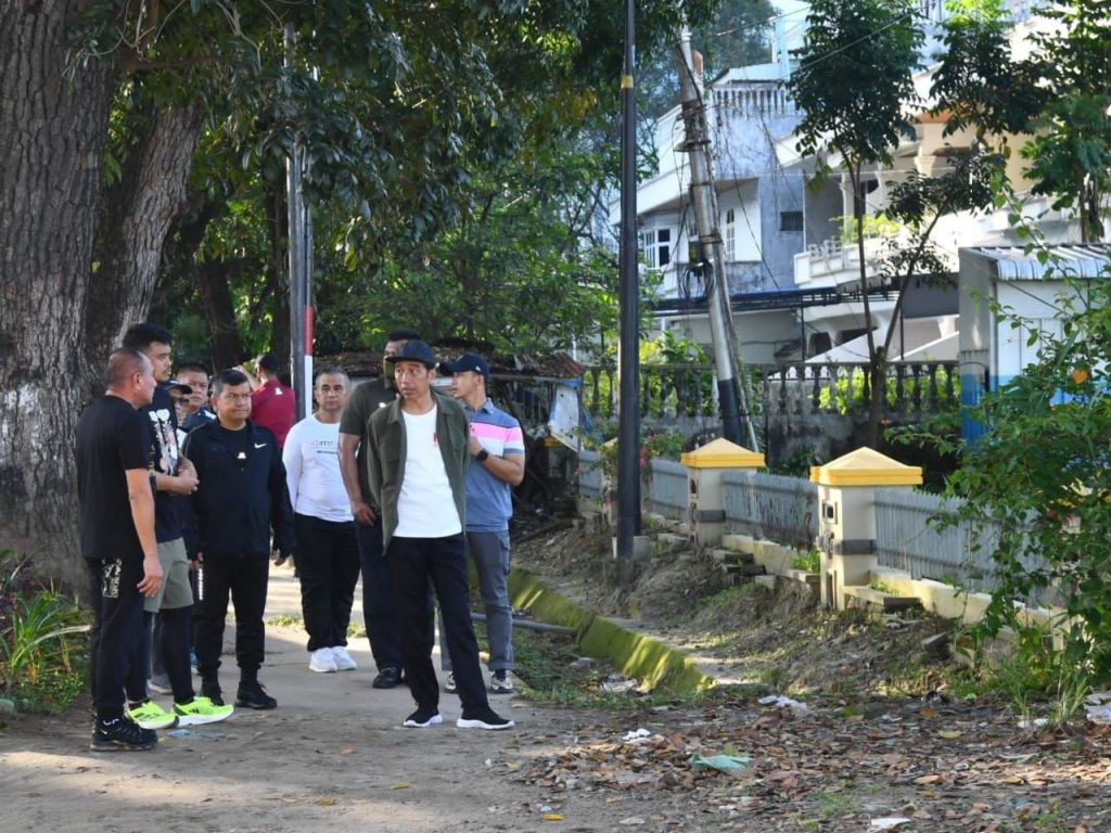 jokowi cek penataan kota medan