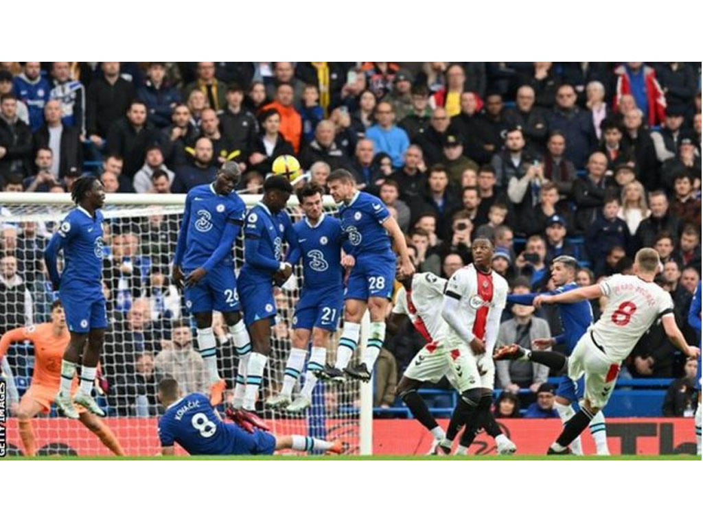 gol southampton ke gawang chelsea