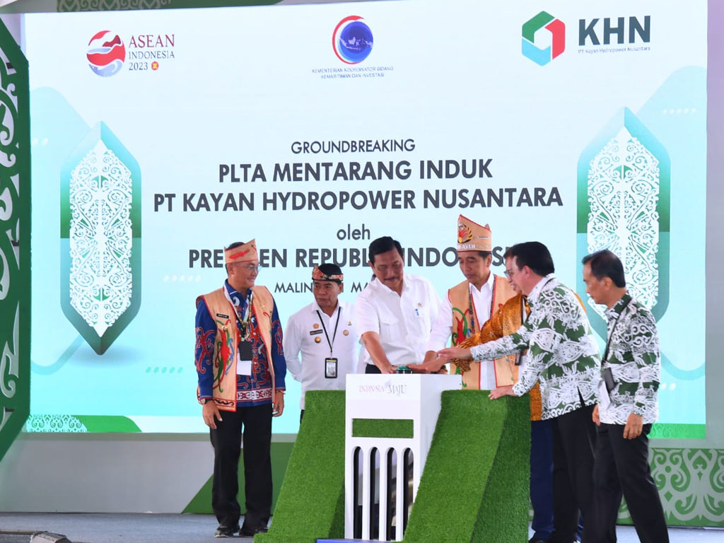 Jokowi groundbreaking proyek PLTA Mentarang