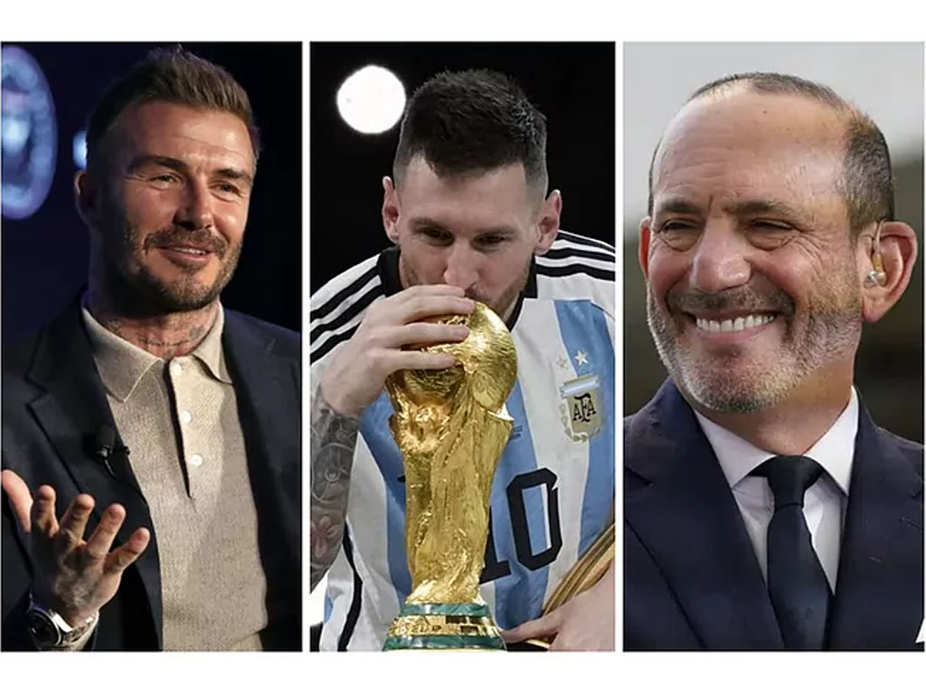 David Beckham, Lionel Messi dan Don Garber
