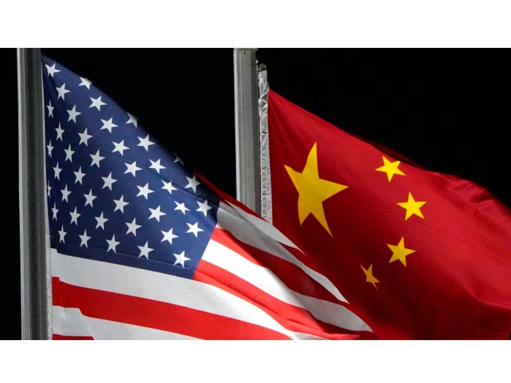 bendera as dan china di Zhangjiakou
