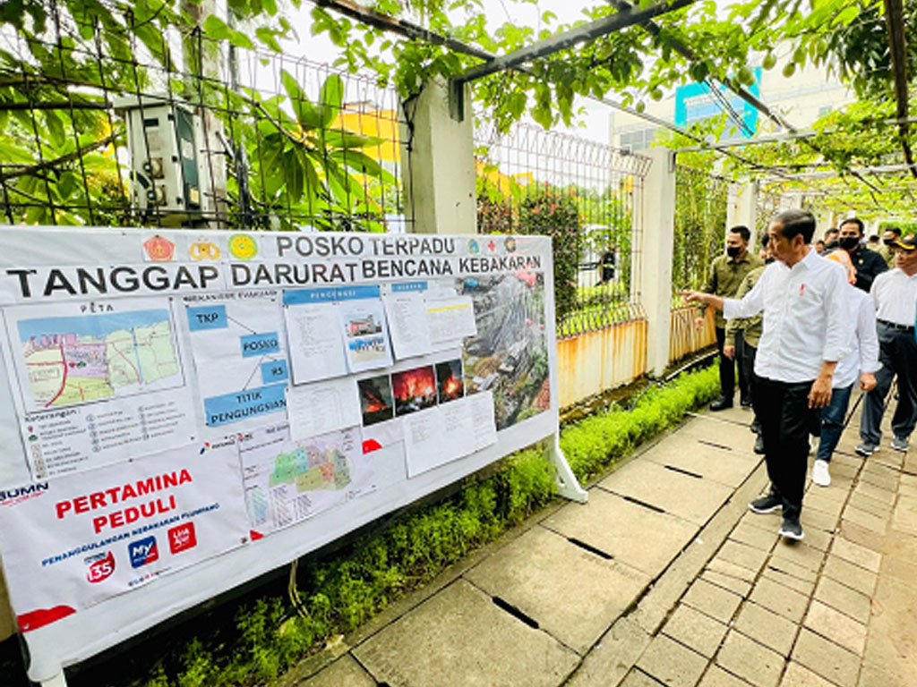 Presiden Jokowi Instruksikan Jajarannya Segera Cari Solusi Terkait Kebakaran TBBM Pertamina Plumpang