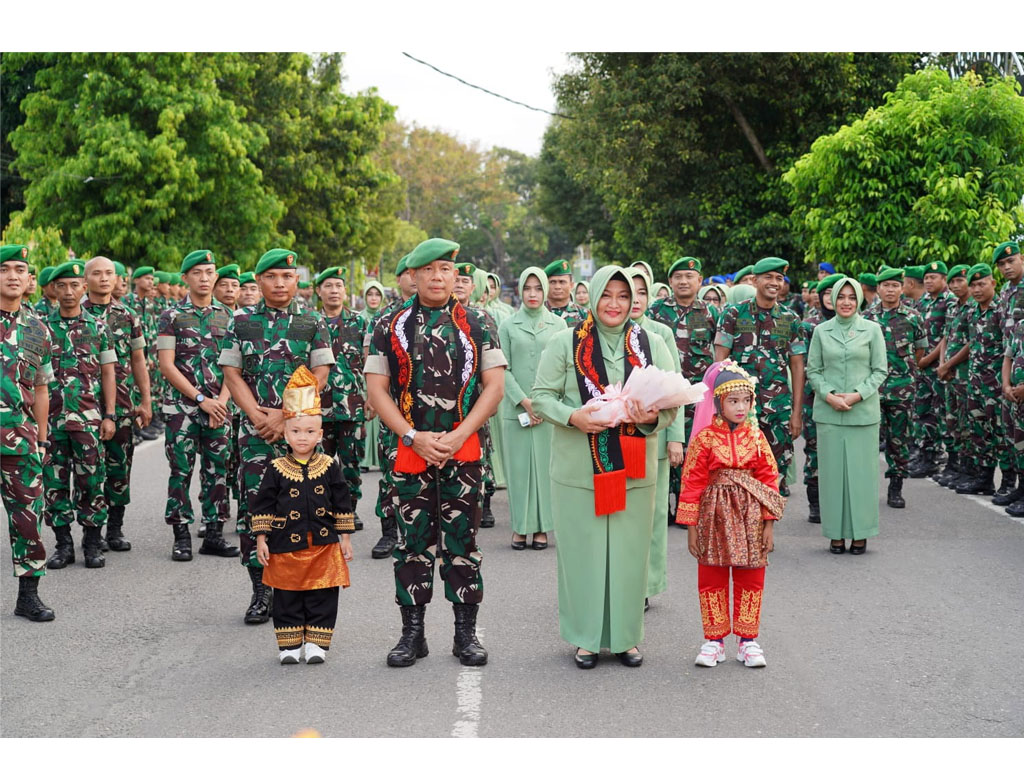 penyambutan danrem lw baru 1