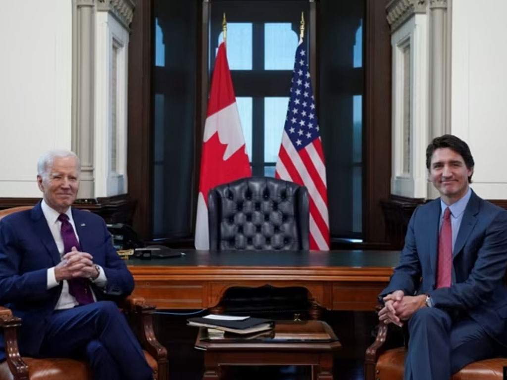 biden dan Trudeau di Kanada