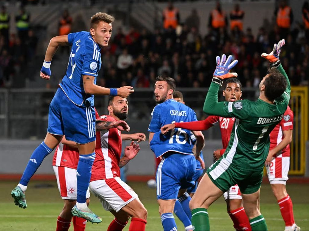 gol italia ke gawang malta