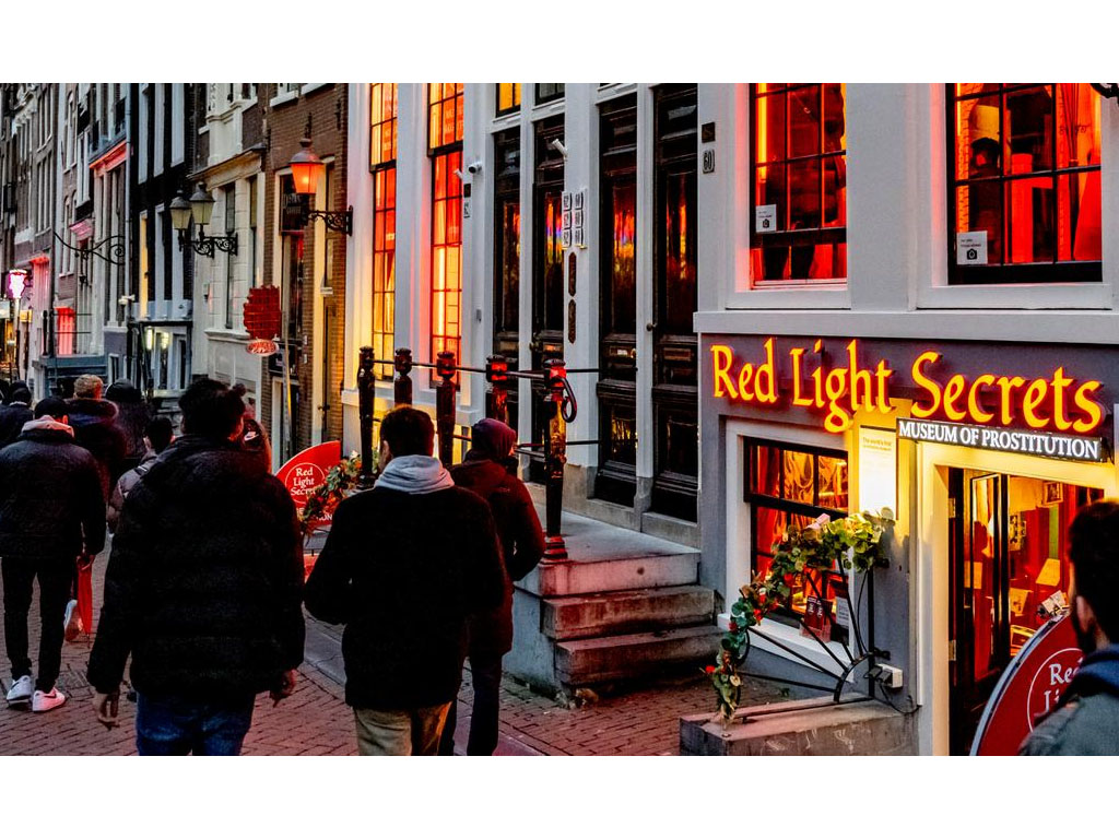 Kawasan red light district di Amsterdam