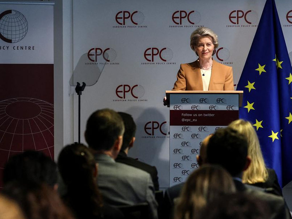 Ursula von der Leyen pidato di European Policy Centre