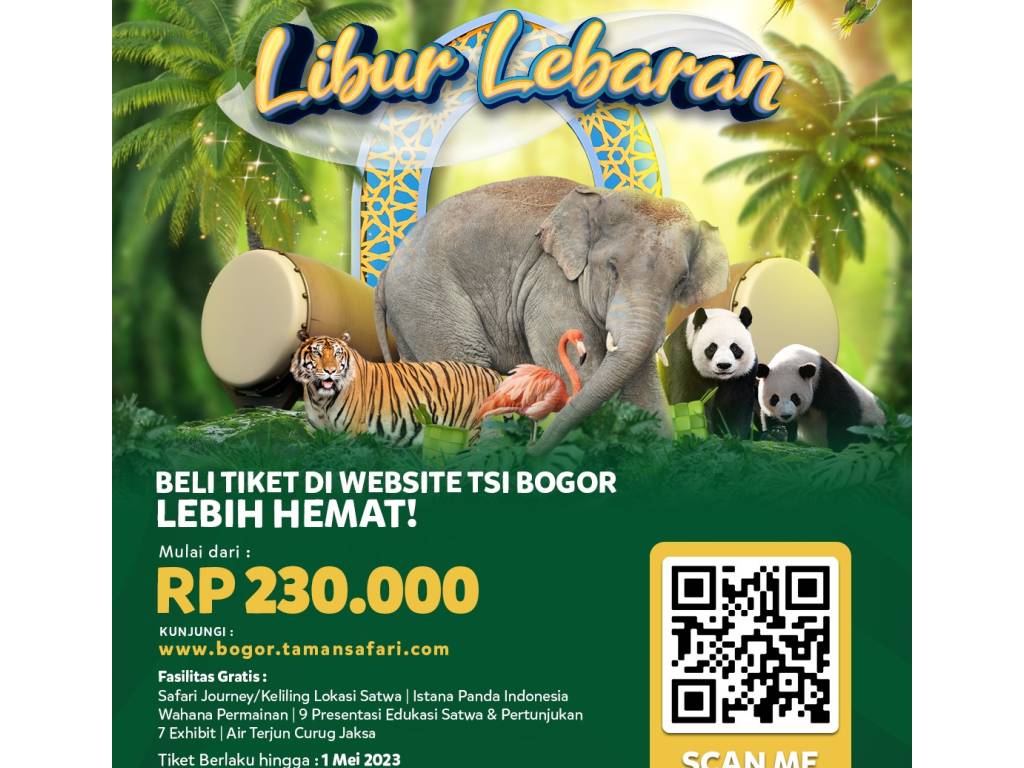 tiket masuk solo safari lebaran 2023