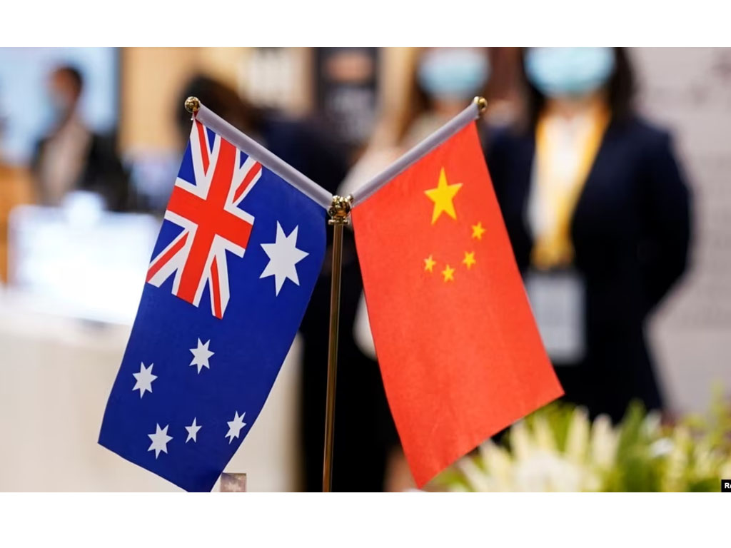 bendera australia dan china
