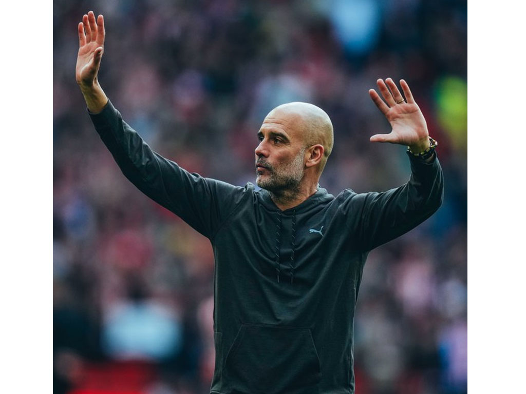 pep guardiola di laga dengan Sheffield United