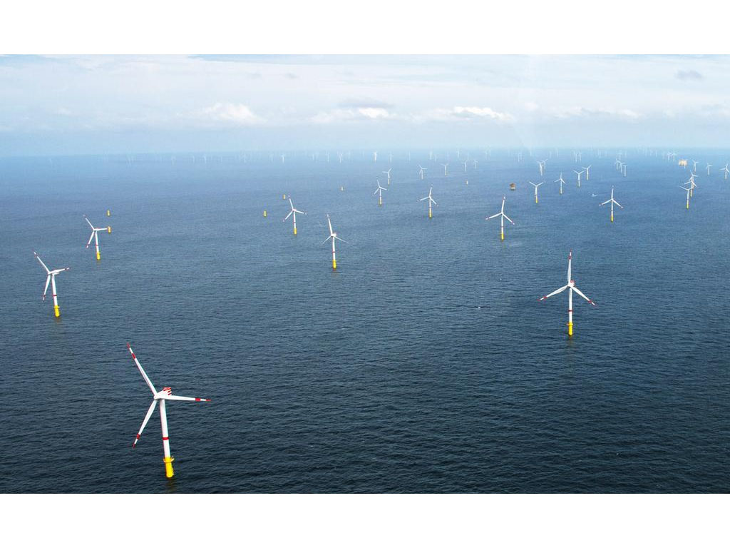 Turbin angin di Laut Utara