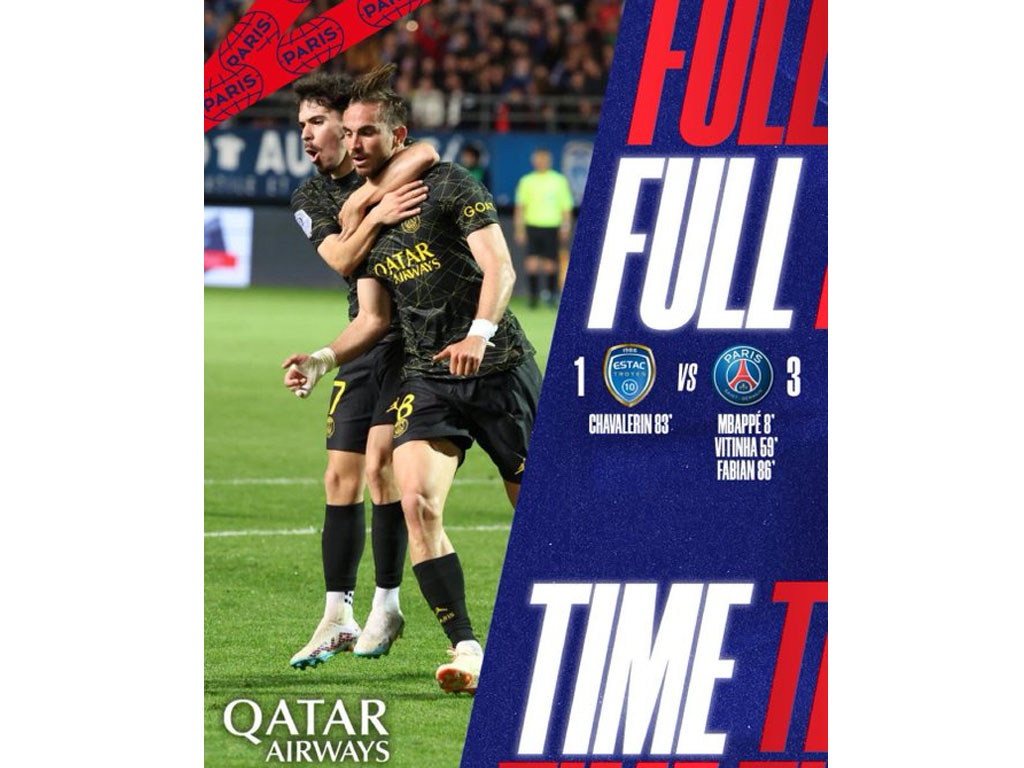 skor akhir troyes vs psg