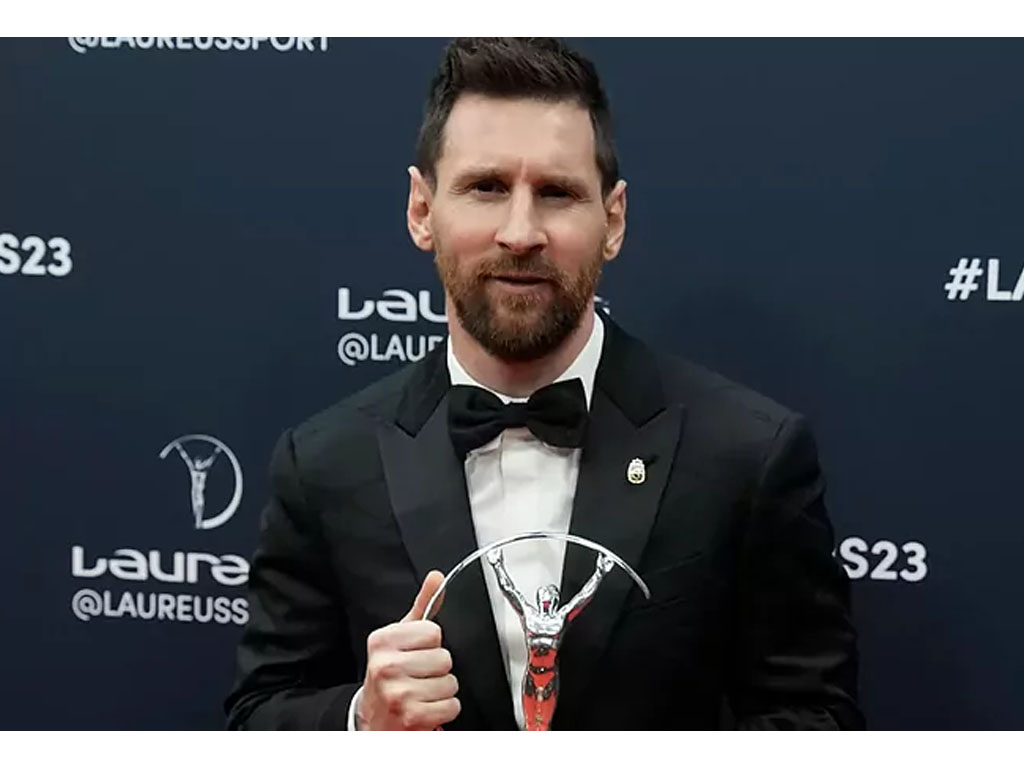 Lionel Messi memenangkan Penghargaan Laureus