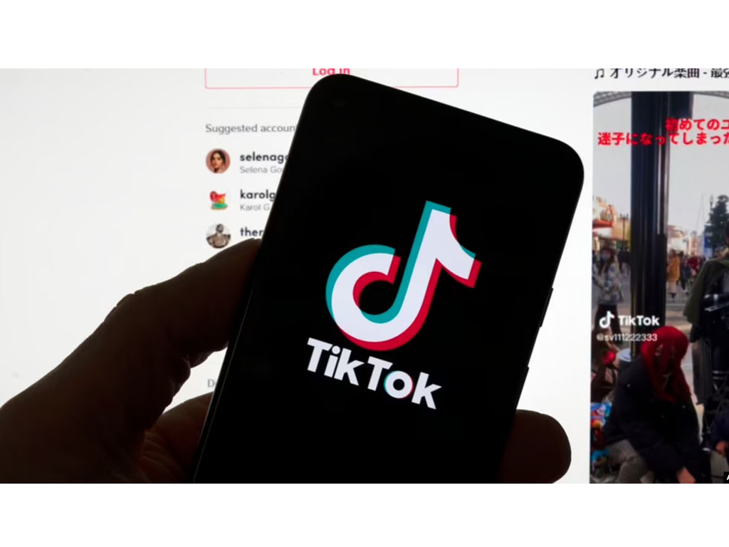 Logo TikTokdi ponsel