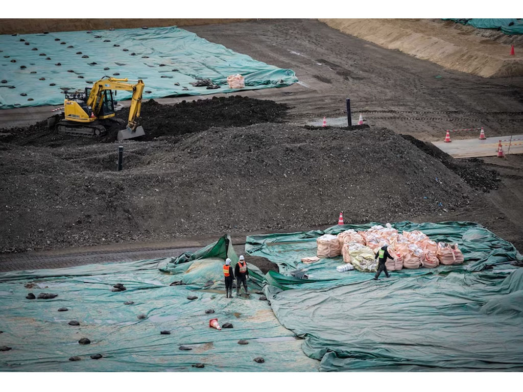 penampungan sementara air limbah nuklir PLTN Fukushima
