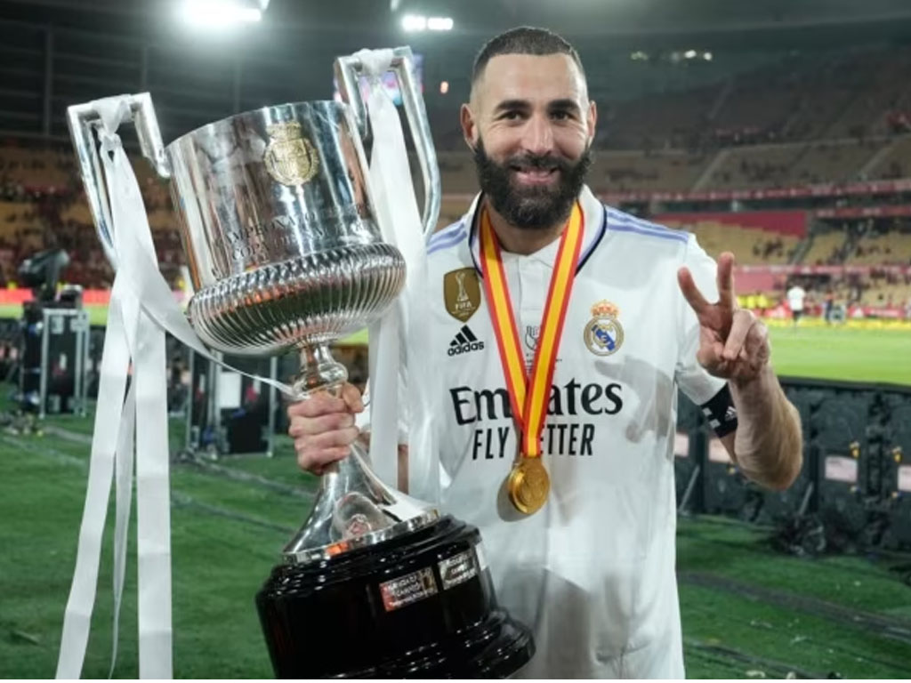 Karim Benzema dan trofi copa del rey