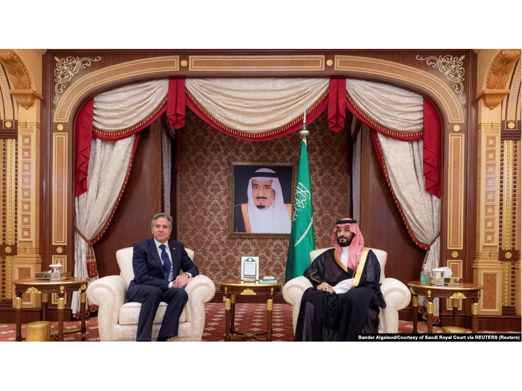 Menlu Blinken bertemu dengan Putra Mahkota Saudi